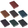 Anteckningsböcker A5/A6/A7 Notebook Refillable Looseleaf Notepad Personlig journal för journalföring Looseleaf Leather Journal Notepad med dragkedja