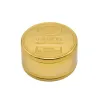 Gold Zinc Alloy Smoke Mill Diameter 50mm3 Layer Metal Grinder LL