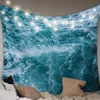 Zeegolf landschap tapijtwand hangende stof hippie strand deken woonkamer decor slaapkamer achtergrond tapijtdoek bedekking