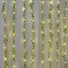 Artificial Ivy Willow Garland Fake Vines Lights String Green Hanging Plant for Wall Party Wedding Home Indoor Outdoor Decoration