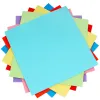 100pcs çocuklar için el yapımı origami kağıt diy 10 renk katlanır kağıt çift yanlar zanaat scrapbook kartı çok renkli kare kağıt