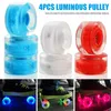 Nowe 4PCS Luminous Light Up Roller Skate Felle z łożyskami rolki akcesoria