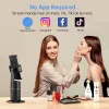 Gimbals Auto Face Tracking Phone Holder with Gesture Remote Control & 360°Rotation & Recharge Battery,Gimbal Stabilizer Tripod for Phone