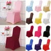 Bruiloft Banquet Chair Cover Spandex Stretch Elastische stoel Covers Hotel Office Keuken Diningsstoel Covers Kerstfeest Gunst