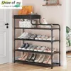 New Shoe Rack Multi-Layer Home Door Strong Shoe Cabinet Multifunctional Rack Dormitory Rental Room Shoe Storage Cabinet