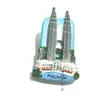 Malesia Frigo 3D Magnet turistico Souvenir Kuala Lumpur Petronas Twin Towers Decorative Frigorifero Regalo magnetico