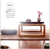 木製ベイウィンドウティーテーブルコーヒーテーブル日本スタイルのバルコニーソリッドウッドテイリングルーム小さなコーヒーローテーブルベッドルーム