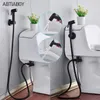 Black Handheld Toilet Bidet Set or Bidet Sprayer Accessories Black Bidet for Bathroom Kitchen Garden Hand Sprayer Shower Jet