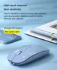 콤보 Ryra 충전식 2.4g 무선 키보드 마우스 세트 Bluetooth Dual Mode Silent Keyboard 및 Mouse Combo for Laptop PC Girls Gifts