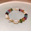 Bracciale aperto di giada, barocco, perla, fascia alta, luce, artigianato personalizzato ed elegante