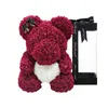 25cm Teddy Rose Bear Flores Artificiais Casamento Aniversário Mulher Girl Bear Of Rose box