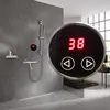 Torneiras termostáticas de banheiro misturador Mister Smart Touch Round Sistema de chuveiro Painel de parede Montada Digital Trena de temperatura Digital Torda LCD