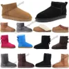 Australia Botas Tasmans Tazz Slippers Diseñador de mujeres Nieve Otoño Invierno Flú con pelos Furry Furry Medio Tobillo Mini GS 585401 Ultr1916