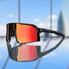 Marque de lunettes extérieure 100 lunettes de soleil cyclistes pour hommes et femmes UV400 Protection 5 couleurs Big Frame Running Fishing Sports Eyewear Y240410