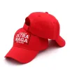 Вышивка Trump Fans Hats Black Red Ultra Maga Baseball Cap для мужчин и женщин Новый 0410