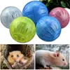 Husdjur gnagare möss jogging boll leksak gerbil råtta plast träning leksaker bärbar rolig solid hamster som kör bollar litet husdjur tillbehör