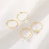 5Pcs Brass Adjustable 14K Real Gold Plated Flat 6mm Blanks Circle Pad Bezel Ring Base For Diy Rings Jewelry Making Accessories