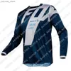 Koszulki rowerowe Topy Mens Bat Bat Jersey Motorcycle Jersey Szybki suchy rower z dala rowerowy Enduro Motocross Męskie ubrania Y240410