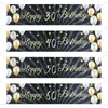 30 40 50 60 Jahre alte Geburtstags Hintergrund Dekor Alles Gute zum 30. Geburtstag Banner Garland für Erwachsene Schwarze Gold Party Supplies Foto Requisiten