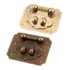 Dreld 1pc 50*40mm antik brons mässingslåda hasp lås växel spännor för smyckeslåda resväska klippmöbler hårdvara