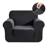 Stol täcker Jacquard Sofa Stretch Fabric Settee Cover Furniture Protector för Slipcover med hållbar spandex