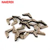 Naierdi 100pcs Corner en laiton Antique Bracets Metal Livre Scrapbooking Notebook Albums Menus dossiers Protégeurs de coin Ton de bronze