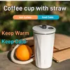 Water Bottles Travelfriendly Geometric Straw Cup Keep Your Drinks Or Cold