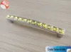 Super Shiny Real Crystal Glass 3D Diamond Handle Furniture Door Drawer Knobs Garderob Köksskåp Skåp för drar