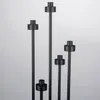 10st Metal Candle Holders Black Candlesticks Wedding Table Centerpiece Candelabra Pillar Stand Road Party Decor 75