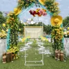 155 cm Metal Balloon Arch Stand Kit Wedding Birthday Party Backdrop Frame w/ Base Garden Flower Display Stand 240329
