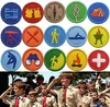 1pc Kids Boy Scout gestickt taktische Militärpatches Uniform Armbinden Hakenloop Backing DIY Applique Jungen Geschenke, 1,6 "