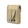 Pouca de caça revista compacta compacta à prova d'água EDC Bolsa ao ar livre Organizador tático fácil transportar licença Molle Bag Waist Pack Bag