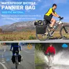 West Bisiklet 30L Bisiklet Bagaj Çantası Su Geçirmez MTB Yol Bisiklet Çantası Bisiklet Çift Yan Arka Raf Bagaj Taşıyıcı Kuyruk Koltuk Pannier