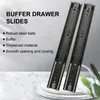 45mm Drawer Slides Soft Close Drawer Track Cold Rolled Steel Closet Rail 10-20 Inch Cabinet Slide Furniture Hardware Accessories