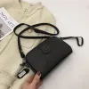 حقيبة جلدية حقيقية للنساء حقيبة معصم الهاتف المحمول البسيطة جميعها تطابق مع حقائب يد الكتف السيدات السيدات