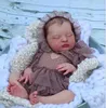 NPK Ready To Ship 20inch Laura Reborn Doll Kit Unfinished DIY Doll Parts with cloth Body Fresh Color