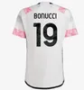 24 25 Juventu Soccer Jerseys Di Maria 2024 Juve Football Shirts Fans Player Version Mens Kids Kits Yildiz Maglia Juventus Home Away 3rd Vlahovic Bonucci Kean