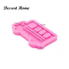 DY0561 Glanzende auto Siliconen schimmelwagen en boomschimmel Epoxyharsmallen voor DIY Keychain Sieraden Maakgereedschap