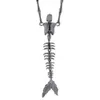 Ontwerper Viviane Westwood Western Empress Dowager Mermaid Skelet Saturn ketting Bracelet Earstuds Punk Skeleton Pendant