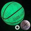 Ball de basket-ball réfléchissant holographique Constellations Lumineux Night Light Ball Basketball Balle de basket brillante avec broche de sac