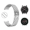 Watch Bands 22mm 20mm in acciaio inossidabile per Samsung Galaxy Watch 3 45mm Banda Gear S3 Active 2 per Huawei Watch Bracciale per Amazfitl2404