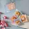 100pcs/lot yeni sevimli kedi kek hediye opp çantaları plastik kendi yapışkanlı şeker kurabiyeleri bisküvi ambalaj çantaları düğün parti malzemeleri