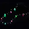1 adet mini yanıp sönen aydınlatma yanıp sönen Noel ışıkları kostüm kolye 8 LED ampul Cadılar Bayramı Kostüm Düğün Dekorasyonu
