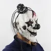 Halloween Party Mask Horrible Scary Clown Mask Vuxna män Latex Vitt hår Halloween Clown Evil Killer Demon231J