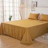 Bayue 1pc çift kişilik yatak tabakaları düz renkli tek boyutlu yataklar için tek boyutlu üst sayfa kraliçe kral kralı Sabanas cama 150 (yastık kılıfı yok)