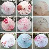 Umbrella de papel de óleo Mulheres transparentes japoneses flores de cerejeira
