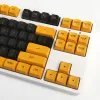Accessori Yellow Black 104+45 CSA Profile PBT DoubleShot KeyCap Set Cherry MX Mechanical Gaming Tastiera