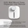 MI SOAP Dispenser Wall gemonteerd oplaadbare temperatuurweergave vloeistof soap Dispensers Sensorschuim Handdesinfectiemachine