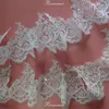 Деликатный 1y белая/слоновая шнурная ткань с блестками цветочные венеция венецианская сетчатая сетка