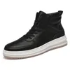 Chaussures décontractées 2024 High Top Men Fashion Classic Lifestyle confortable Cuir authentique Big Size 38-46 Sneakers